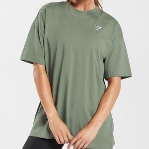 Gymshark Essential Oversized T-Shirt - Light Green!